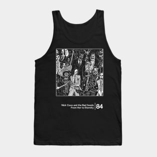 Nick Cave / Minimal Graphic Design Tribute Tank Top